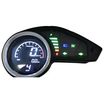 Universal Digital Motocicleta Kilometrajul LCD Metru Vitezometru, Tahometru Manometre cu Lumina de Noapte 