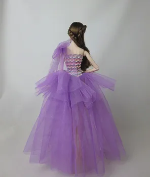 Visul caz original pentru barbie haine de multe rochii de printesa set papusa rapunzel petrecere rochie de rochie de mireasa pentru fata accesorii jucarii 