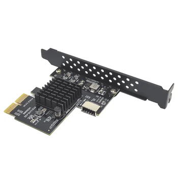 NOUL Add-on Card PCI Express 3.0 X2 USB 3.1 TIP-E Card PCIe Fata Tip C Adaptor Coloană de Tip E-USB3.1 UN-CHEIE 10Gbps Card de Expansiune 