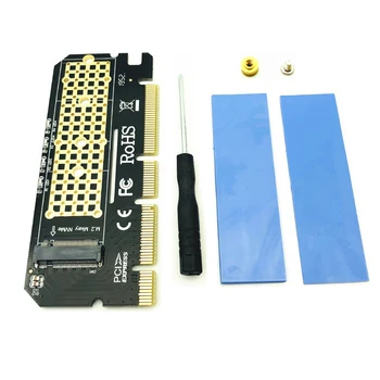 M. 2 NVME PCIE la M2 Adaptor de LED-uri NVME SSD M2 PCIE x16 Card de Expansiune de Calculator Adaptor de Interfață M. 2 NVMe SSD PCIE M. 2 Adaptor 