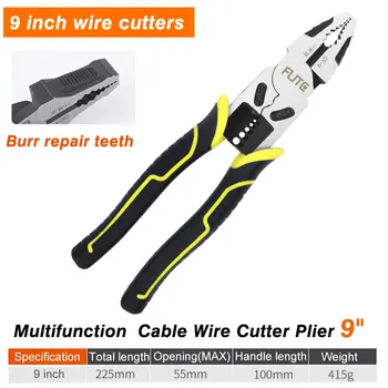Unealta multifuncțională Electrician Cablu Wire Cutter Clește 9