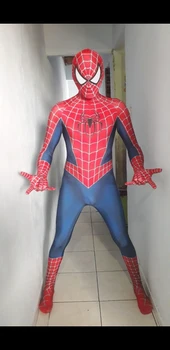 Întuneric Raimi Cosplay Costum de Plasă Triunghi Obiectiv Lycra Spandex Imprimate 3D super-Erou Zentai Costum Costum de Halloween Cosplay Bodysuit 