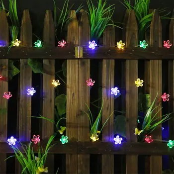 Solar Ghirlande Șir Lumina 50/30 Flori de Lampă Solară LED Lumini Fairy Garden Decor de Crăciun Pentru Decor în aer liber de Iluminat 