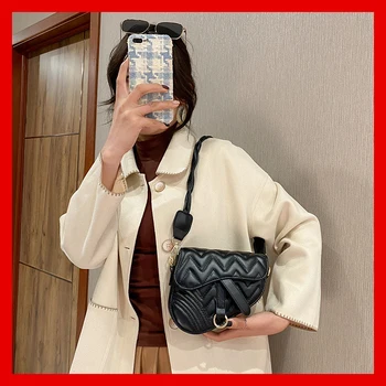 Femei geanta Geanta de Umar Genti de designer de lux 2021 noi PU piele de Moda curea de umar Larg Crossbody, geantă de mână, geantă de șa 