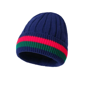 2020 Iarna Toamna se Ingroase Beanie Hat pentru Femei Dungi Tricotate din Lână groase de Bumbac Brand Câteva Femei Tricot Pălării, Căciuli Chelioși 