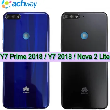 Nou pentru Huawei Y7 Prim-2018 Capac Baterie Spate Carcasa Caz Adăuga Lentilă aparat de Fotografiat Pentru Huawei Y7 2018 Nova 2 Lite Spate Capac Baterie 