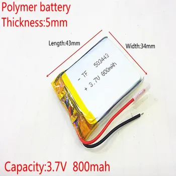 3.7 V 800mAh 503443 Litiu-Polimer Li-Po, li-ion Reîncărcabilă de celule de Baterii Pentru Mp3 MP4 MP5 mobil GPS bluetooth 