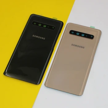 Original Samsung S10 5G Versiune Baterie Capac Spate Usa Spate Locuințe Înlocui Pentru Galaxy G977 G977F G977U G977B Cu Lentilă aparat de Fotografiat 