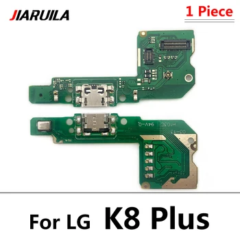 2 buc/Lot, o Nouă USB Port de Încărcare Încărcător de Bord Flex Cablu Pentru LG K8 Plus Dock Conector Cu Microfon 