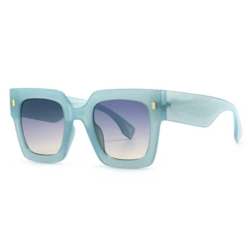 Noile tendinte ochelari de Soare Supradimensionați Pătrat Brand de Moda Designer de Cer Albastru Ochelari de Soare de Vară de Înaltă Calitate Mare Rama de Ochelari 