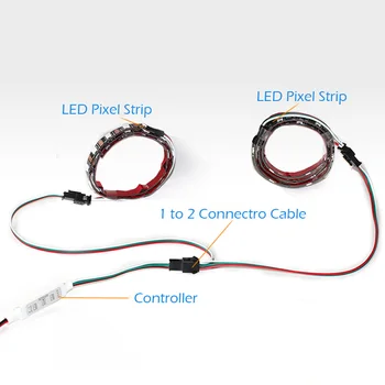 15cm 2pin 3pin 4pin 5pin SM LED Conector de Extensie Splitter Cablu de sex Masculin la Feminin Plug Sârmă pentru CCT RGB WS2812B Benzi cu LED-uri Lumina 