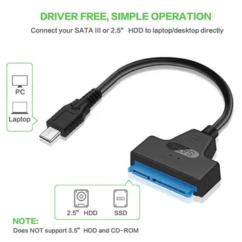 Sata La USB 3.0 7+6PINI 22Pin Adaptor Convertor Cablu de Date Rapid Transfe Pentru Laptop Unitate Optică CD/DVD ROM Slimline cu Mașina 
