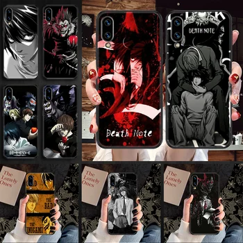 Death Note Anime cazul în care Telefonul Pentru Huawei Honor 6 7 8 9 10 10 20 O C X Lite Pro Joc 3D negru rezistent la apa destul de coque art spate