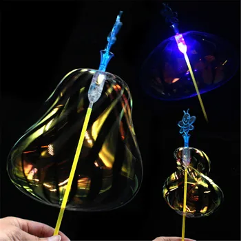 1 buc Magic Stick Curcubeu Strălucind de Lumină LED Baghetă Bule de Flori Trucuri de Magie Baghetă Partid Jucărie Decor 