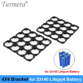 Turmera 4X4 33140 3.2 V 15Ah Lifepo4 Baterie Suport Suport Plastic Diametru 33.4 mm pentru Acumulator Solar Sisteme de Stocare a Energiei 