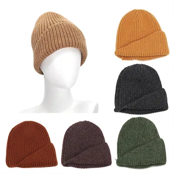 2021 Moda Solid Pălării De Iarnă A Femeilor De Bărbați, Unisex Lambouri Ureche Proteja Beanie Capac Tricotate Casual Doamnelor Palarie Cald Îngroșa Fete Baieti 