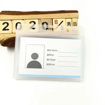 1BUC Simplu, Transparent Suport Card de Plastic Numele Cardului Bancar Carte de Identitate a Titularului Cartelei Accesorii 