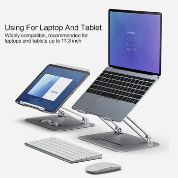 Tabletă Laptop De Răcire Pad Suport Dual De Culoare Fanii Din Aluminiu Pliere Portabil De Ridicare Înălțime Reglabilă Notebook-Suport De Sprijin 