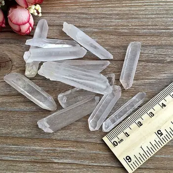 100g Naturale Cristal de Cuarț Alb Puncte Reziliat Bagheta Specimen 