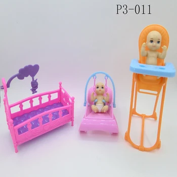 2020Latest Moda Barbie Papusa Printesa Accesorii Masa + Pat + Wc + Păpușă de Plastic Puzzle pentru Copii Interactive Pentru 
