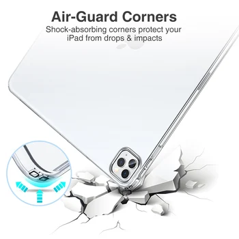 TPU Caz Pentru iPad Pro 12.9 11 Mini Caz 6 2021 Silicon Transparent Ultra Subțire Cover Pentru iPad Air 4 10.2 9.7 mini 4 5 Caz 