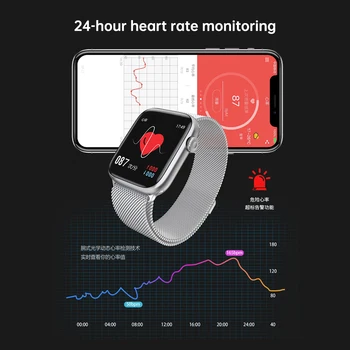 Ceas inteligent Complet Tactil de Fitness Tracker Tensiunii Arteriale a Corpului Monitor de Ritm Cardiac rezistent la apa IP68 Multiple de Monitorizare Mișcare Ceas 