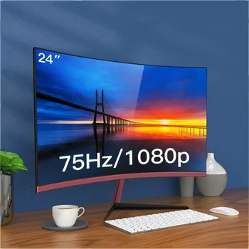 Computerul 1920×1080P TFT/LCD PC 75Hz Înaltă Definiție Curbat de Gaming Desktop Monitor cu Ecran VGA pentru Interfata HDMI 24/27/32 Cm 