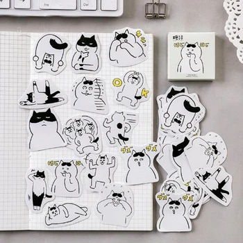 45 Buc/Cutie Drăguț animale desene animate Amuzant pisica hârtie autocolant decor DIY album jurnal scrapbooking eticheta autocolant