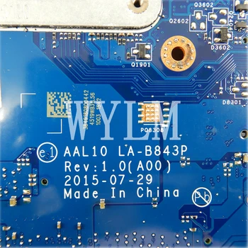 LA-B843P Placa de baza Pentru DELL VOSTRO 14 5458 3458 Placa de baza Laptop I3-5005 CPU NC-0YF2P3 / NC YF2P3 Testat de lucru