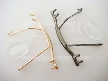 Ochelari de reparații de reper podul de nas,nas pod înlocuitor fără ramă optică cadru,otel inoxidabil ochelari pod TB-179 de aur 