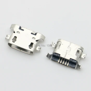 100buc Micro USB 5Pin grele placa de 1,27 mm nr parte de sex Feminin Conector Pentru Lenovo A850 Mini USB Jack de Telefon Mobil de Reparații înlocuire 