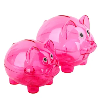 Desene animate Drăguț de Porc pusculita din Plastic pentru Copii Cadou de Ziua Capacitate Mare de Monede Bancnote Economii de Bani Caseta Decor Acasă 