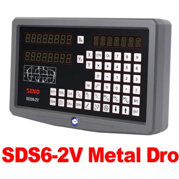 SDS6-2V Metal Dro Set cu 2 BUC 5U KA300 Linear Scale YHSINO Kit 120-1020MM Lungime pentru Mașini de Navă Rapidă Vânzare Fierbinte Una Conducători 