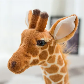 Mare Viața Reală Girafa Jucării De Pluș Drăguț Animal De Pluș Păpuși Soft De Simulare Girafa Papusa Cadou De Ziua De Nastere Copii Fata De Jucaria Decor Camera 