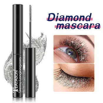 Shining Diamond Rimel Quick-uscare Delicat Make-up Pentru Femei Strălucitor Gene Curling Gel Make Up Ochi Lash Mascara Perie 