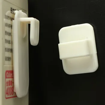 2 BUC Cârlige din Plastic Lipicios Set Cârlig TV Aer Conditionat Telecomanda Cheie Practice de Stocare de Perete Suport Puternic Cuier 