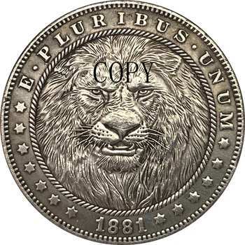 Hobo Nichel 1881-CC statele UNITE ale americii Morgan Dollar COIN COPIA Tip 195 
