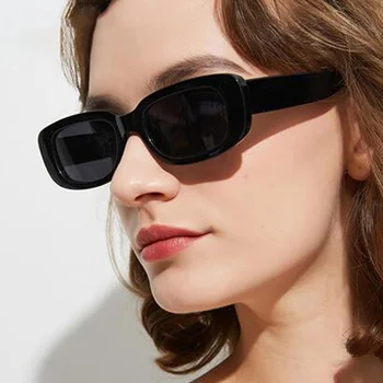 De Lux Dreptunghi Ochelari De Soare Pentru Femei Brand Designer Pătrat Oglindă Ochelari De Soare Femei Moda Retro Cadru Mic Oculos De Sol