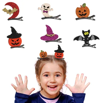 Agrafe de par Desene animate Bat Palarie Halloween, Accesorii de Par pentru Copii Baby Ac de păr Ornament Agrafe Agrafe de Par Accesorii 