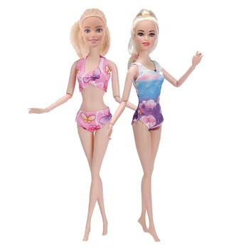 2 buc/Lot Barbie Papusa Haine Dsiney Elsa Printesa Rochie de transport gratuit Pentru Barbie Papusa Casual Uzura de zi cu Zi Costum Gemeni Fata 