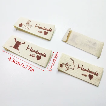 100buc Bumbac Imprimat Etichete Handmade Personalizate Etichete Etichete de Haine Îmbrăcăminte Marker Hangtag Eticheta pentru Haine 
