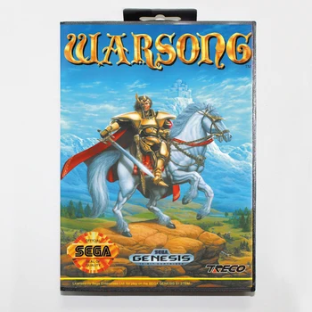 Warsong cu Cutie de vânzare cu Amănuntul 16bit MD Carte de Joc Pentru Sega Mega Drive/ Genesis 
