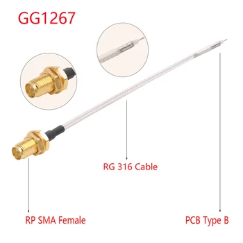 1 buc Single End SMA Male pentru PCB Lipire Coadă RG316 Cablu pentru Router Wireless WIFI GPS GPRS Pierderi Reduse Jackplug Conector de Sârmă