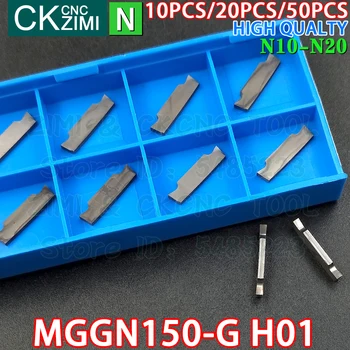MGGN150-G H01 MGGN 150 H01 1,5 mm Insertii Carbură de Tăiere, cioplire Insertii de Mortezat instrument din Metal strung CNC cutter Instrument pentru Aluminiu