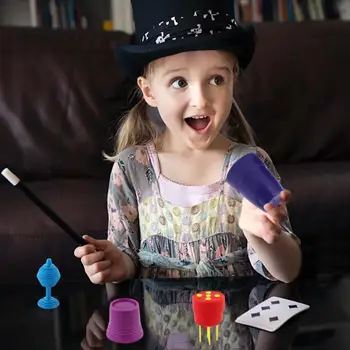 1 Set Trucuri Magice Pentru Copii Spectaculos Truc Magic Recuzita Practice Băieți Kit De Magie Cu Vânt Magie Copii Trucuri Magice Set Fo 