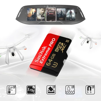 SanDisk Original TF Card Micro SD Extreme Pro Card de Memorie U3 64 GB Telefonul aparat de Fotografiat Înregistrare Video 4K 