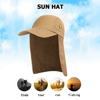 Primavara-Vara Capace Nou în aer liber Unisex Pescuit Pălărie Parasolar Capac de Protectie solara cu Urechea Gât Clapeta de Acoperire 