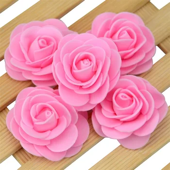 20BUC/lot 4 cm mai Gros Artificiale Spuma PE Rose Capete de Flori de Nunta Decor Acasă Pentru DIY Handmade Floare cu Bile Consumabile Partid 