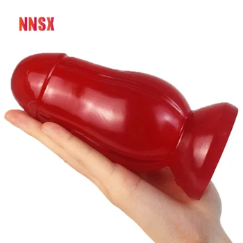 NNSX Rugby Anal Plug Mici și Rafinat PVC Rotunde Cap de Aspirare Puternic Jeleu Jucarii Sexuale pentru Femei Vibrator Adult Produs 