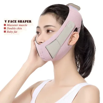 4 Stiluri 3D Reutilizabile Femei Bărbie, Obraz Ridica Centura Faciale V Shaper Anti-Rid de Slăbire Lifting facial Complet Masca de Dormit 